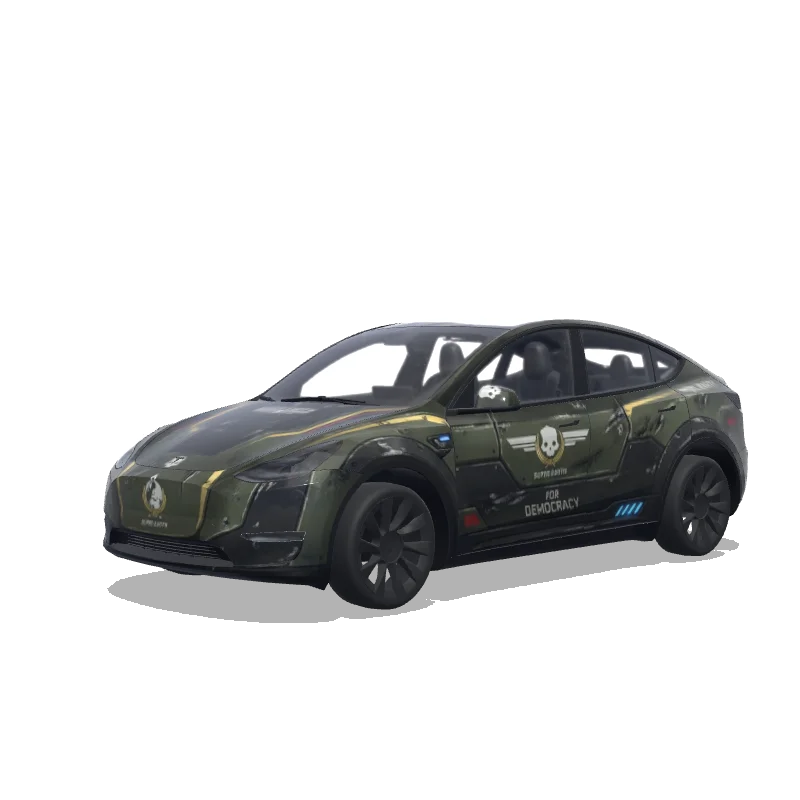 Tesla Model Y custom wrap design