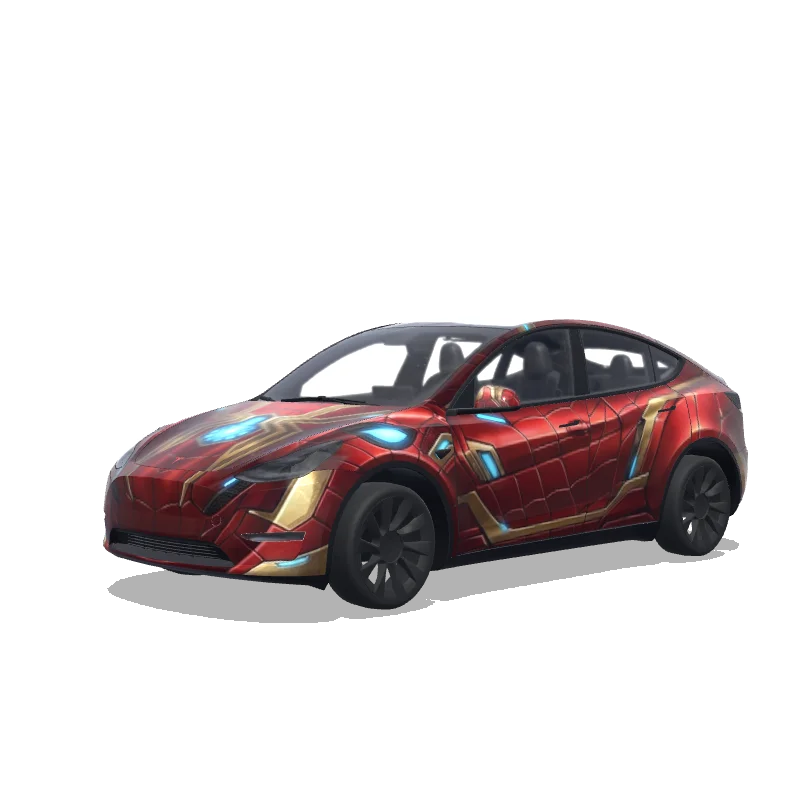Tesla Model Y tilpasset wrap-design