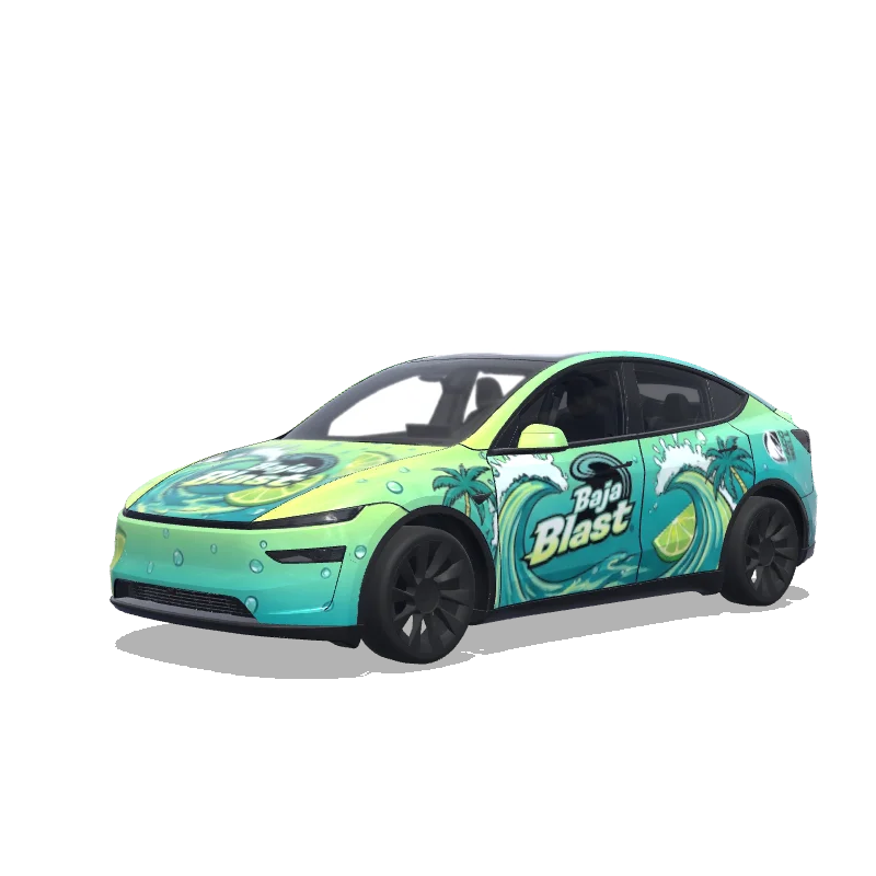 Tesla Model Y (2025+ Premium) custom wrap design
