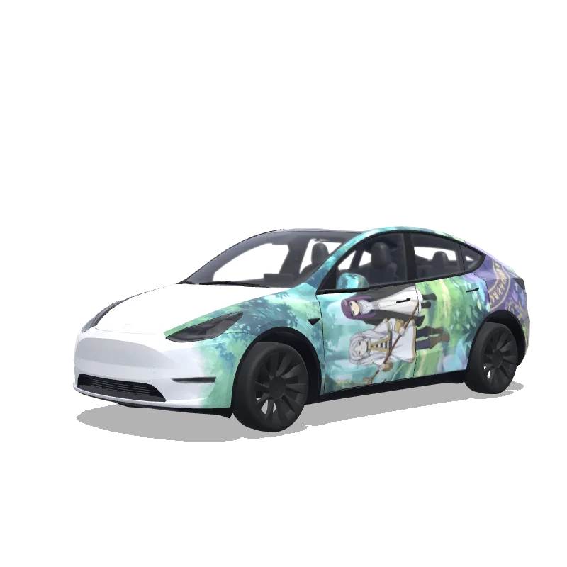 Tesla Model Y custom wrap design