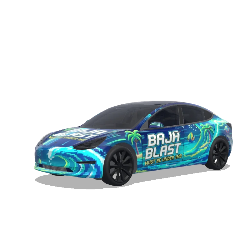 Tesla Model 3 custom wrap design