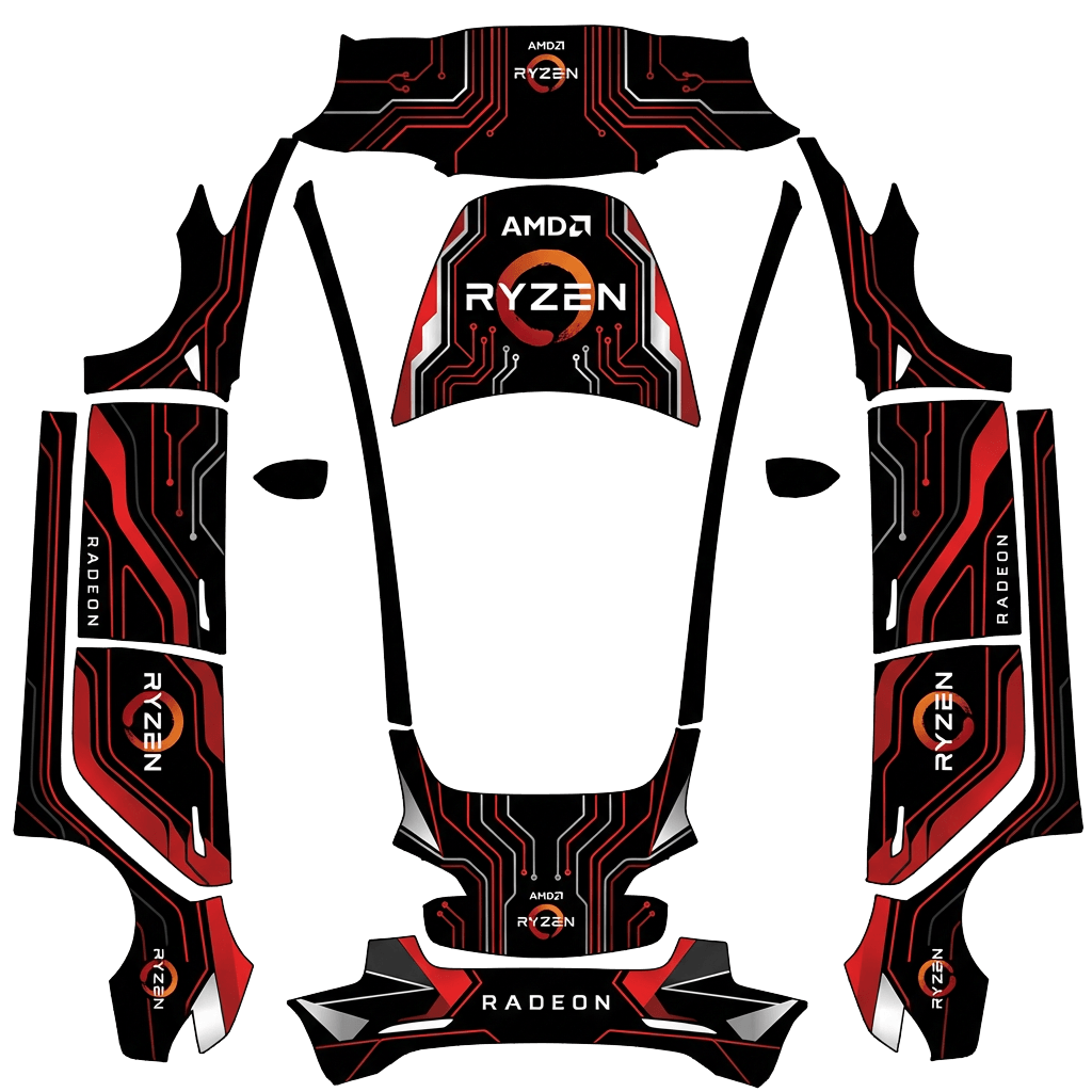 Model 3 Wrap Design - flat wrap PNG for Model 3 Paint Shop