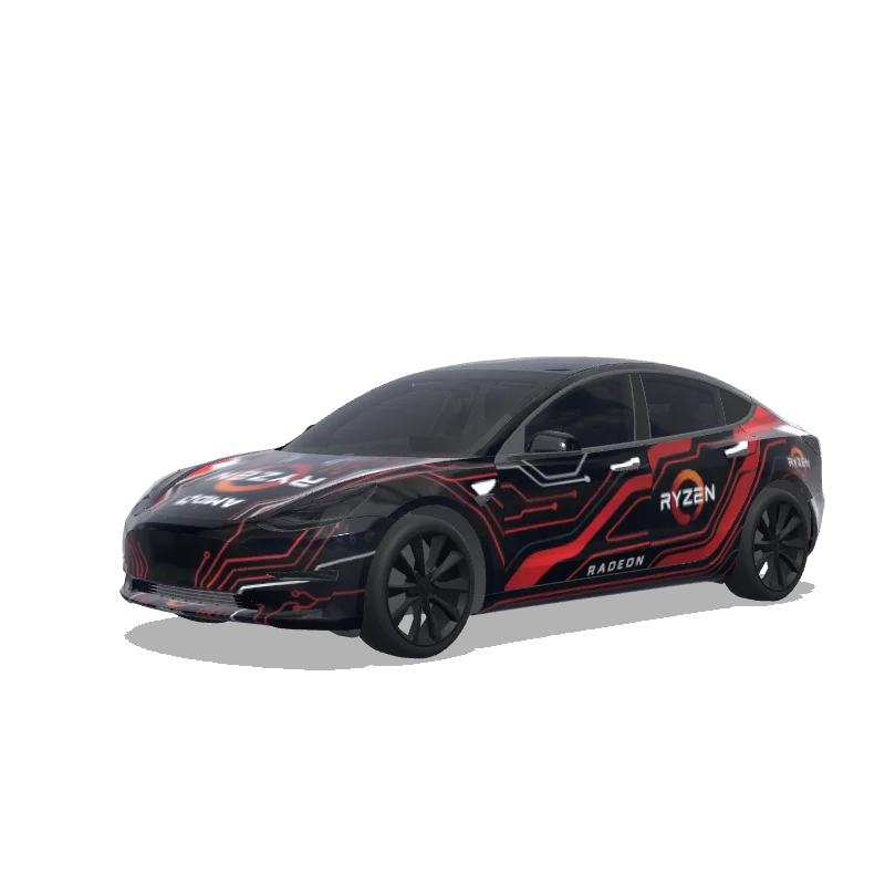 Tesla Model 3 custom wrap design