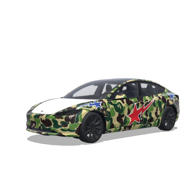 Tesla Model 3 (2024+ Standard/Premium) custom wrap design