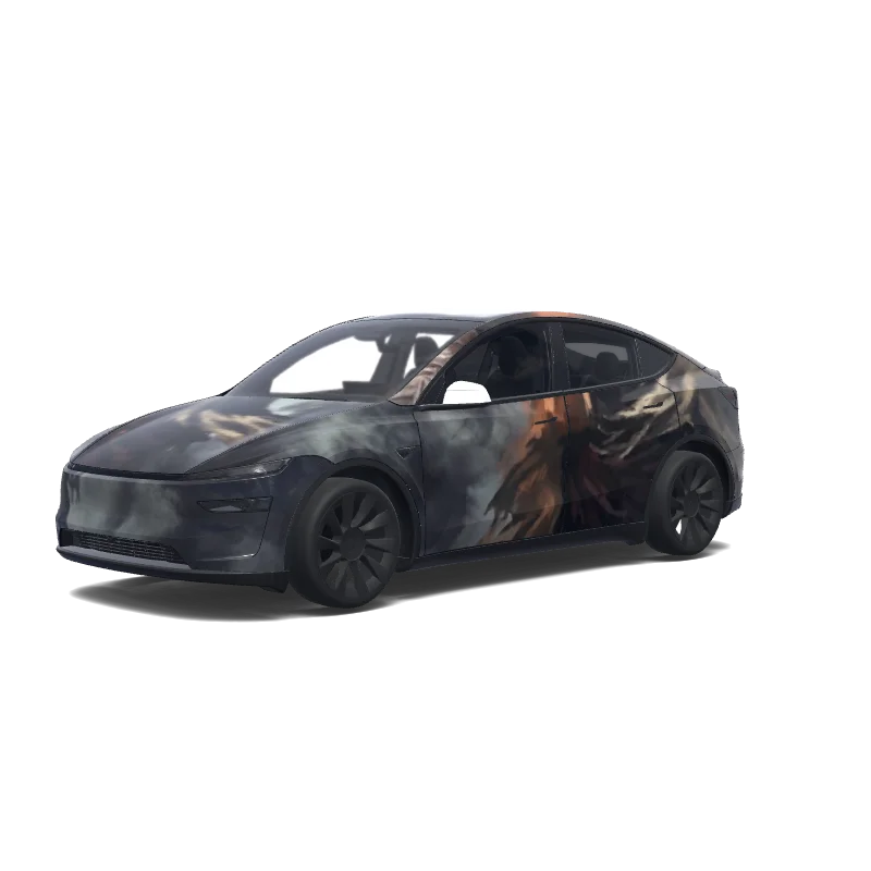 Tesla Model Y (2025+ Premium) custom wrap design