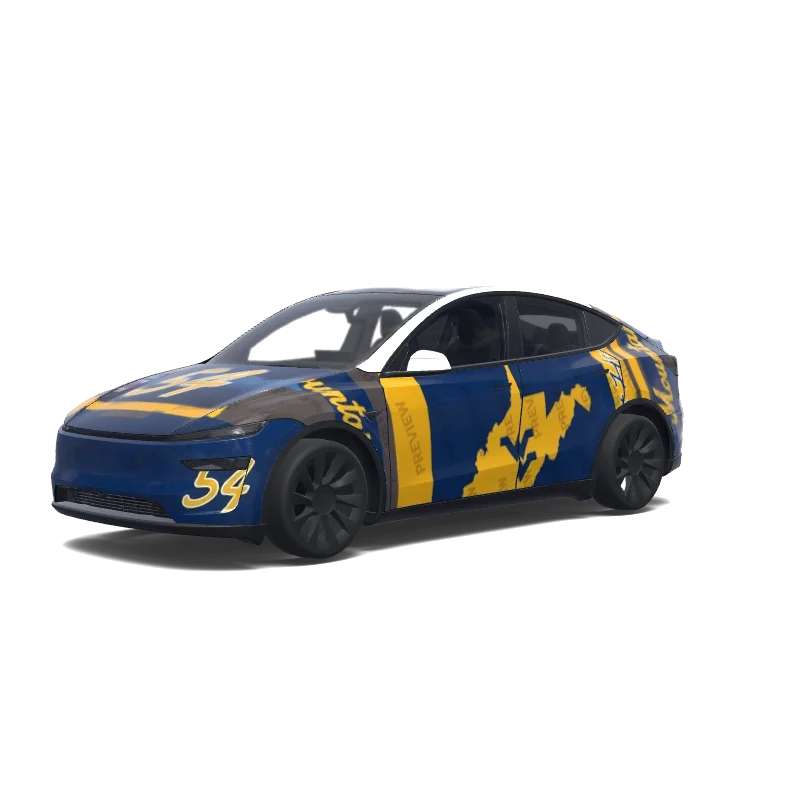 Tesla Model Y (2025+ Premium) tilpasset wrap-design