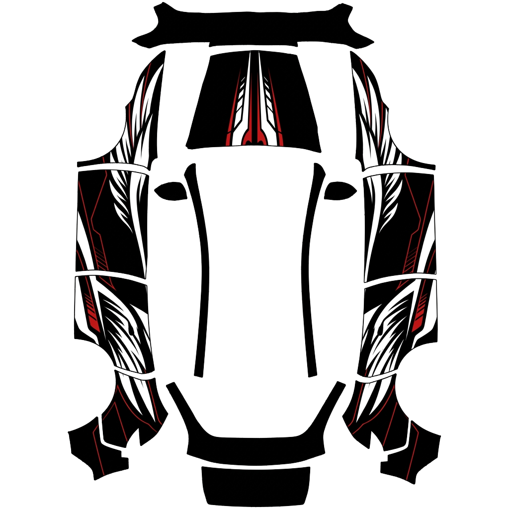 Model Y Wrap Design - flat wrap PNG for Model Y (2025+ Standard) Paint Shop
