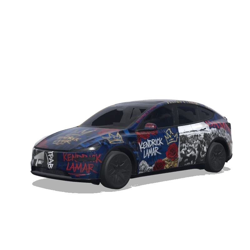 Tesla Model Y L custom wrap design
