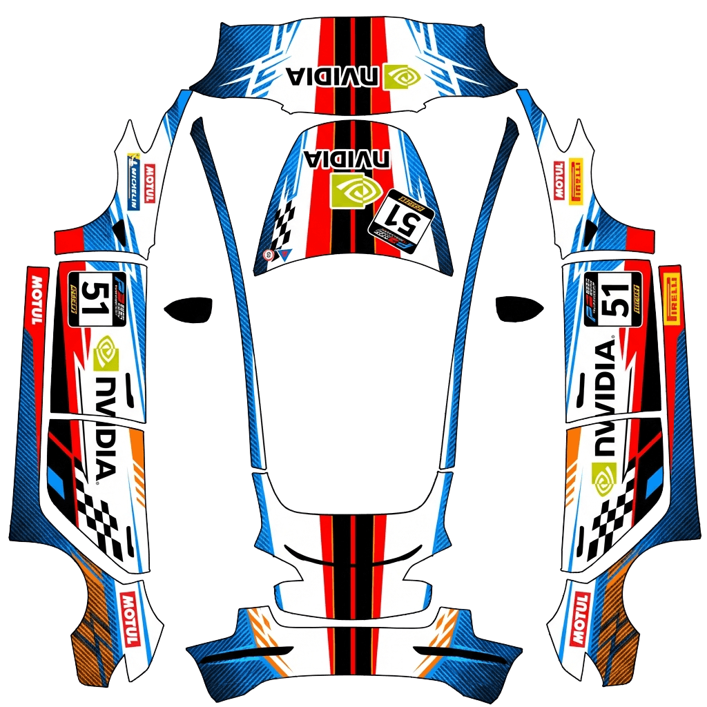 Model 3 Folierungsdesign - flat wrap PNG for Model 3 Paint Shop
