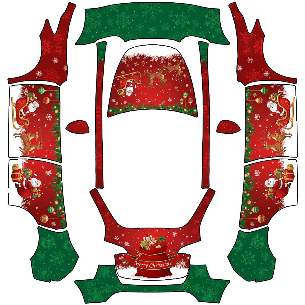 Model Y-folieringsdesign - flat wrap PNG for Model Y Paint Shop