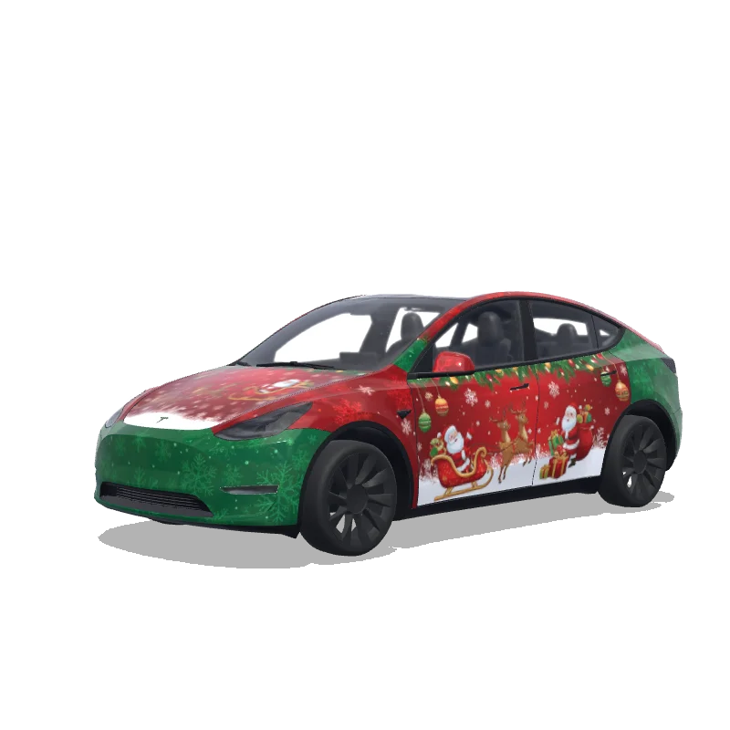 Tesla Model Y tilpasset wrap-design