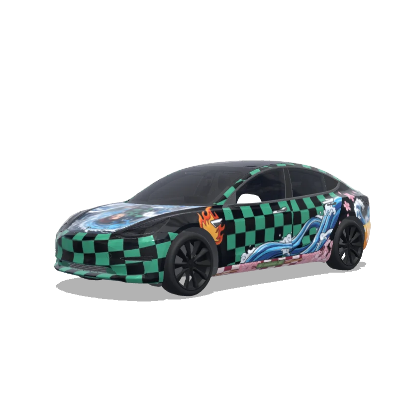 Tesla Model 3 custom wrap design
