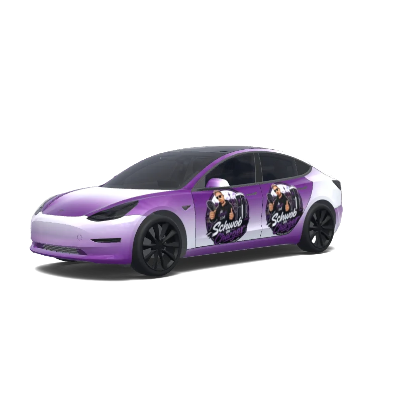Tesla Model 3 custom wrap design