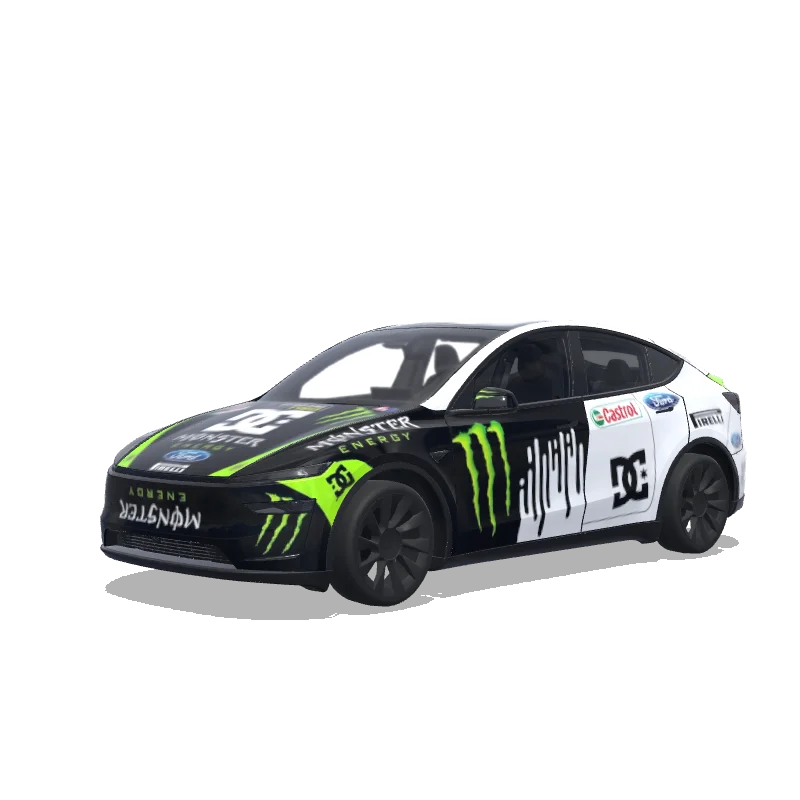 Tesla Model Y (2025+ Premium) tilpasset wrap-design