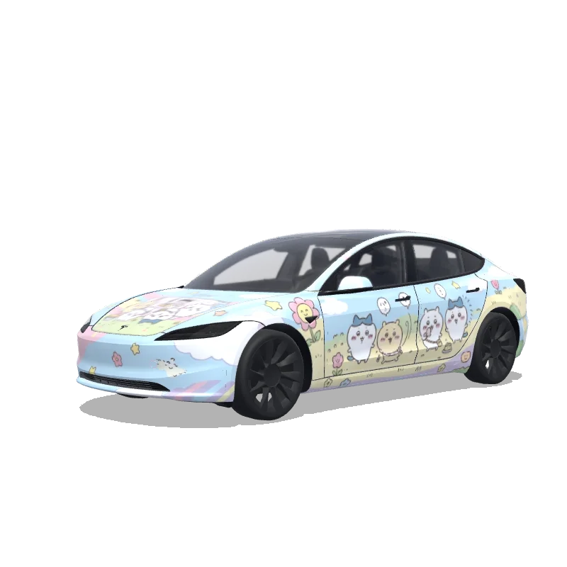 Tesla Model 3 (2024+ Standard/Premium) custom wrap design