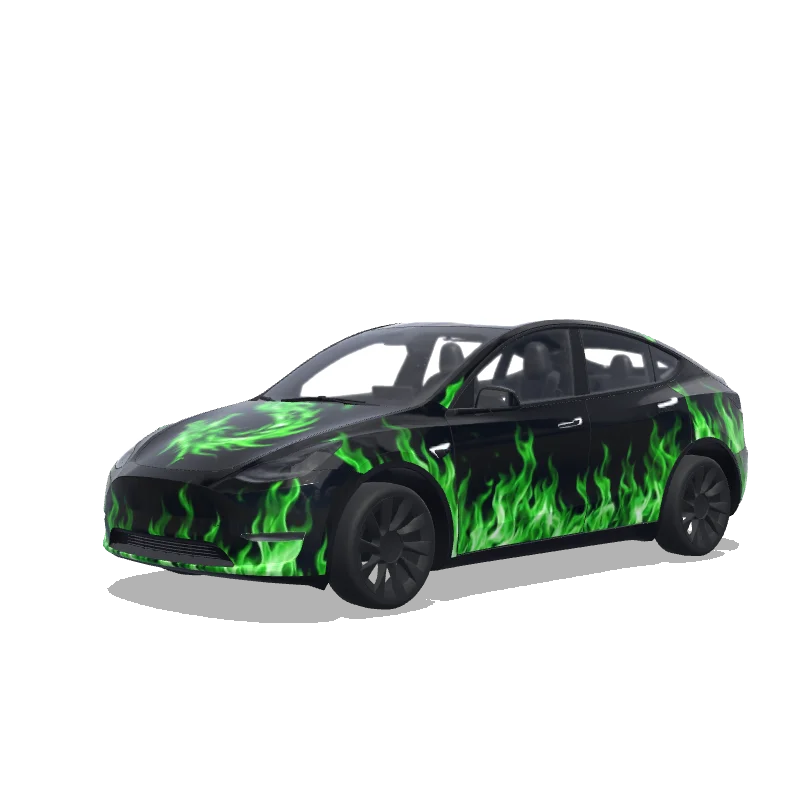 Tesla Model Y custom wrap design