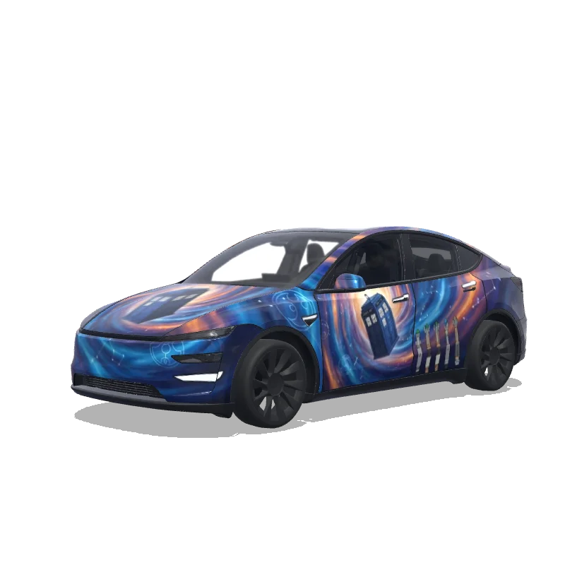 Tesla Model Y (2025+ Premium) custom wrap design