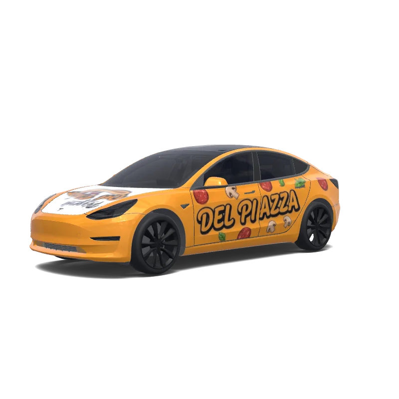 Tesla Model 3 custom wrap design