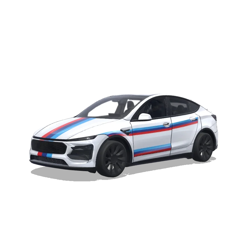 Tesla Model Y (2025+ Premium) custom wrap design