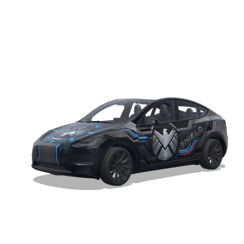 Tesla Model Y tilpasset wrap-design