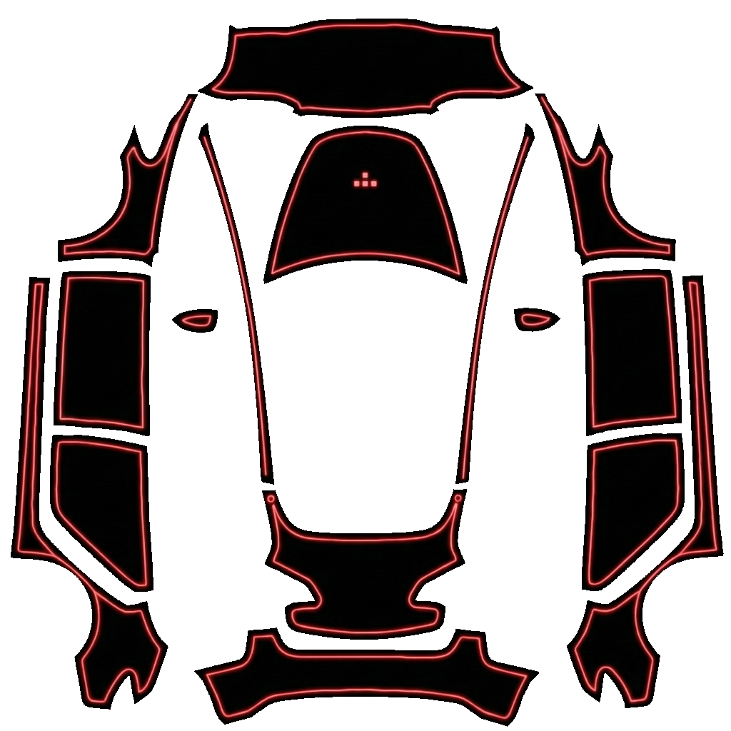 Model 3 Design - flat wrap PNG for Model 3 Paint Shop