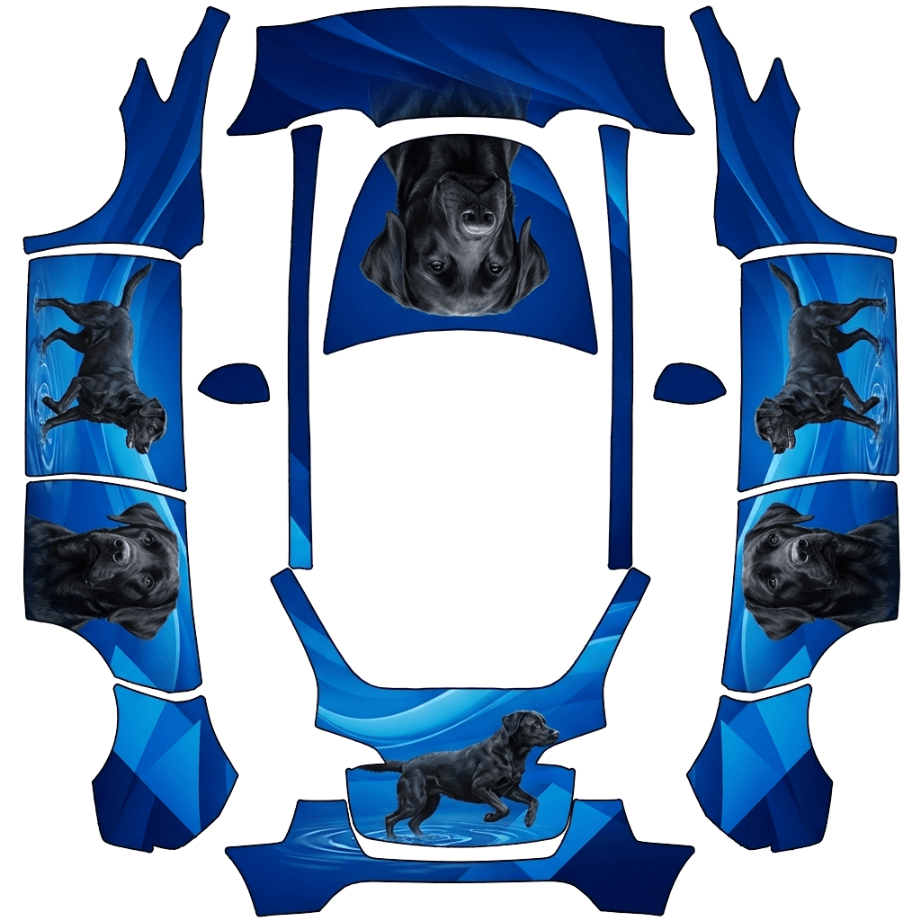 Model Y Wrap Design - flat wrap PNG for Model Y Paint Shop