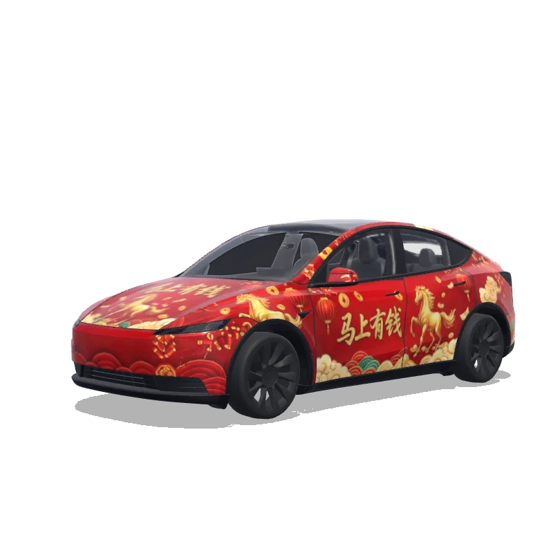Tesla Model Y (2025+ Standard) custom wrap design