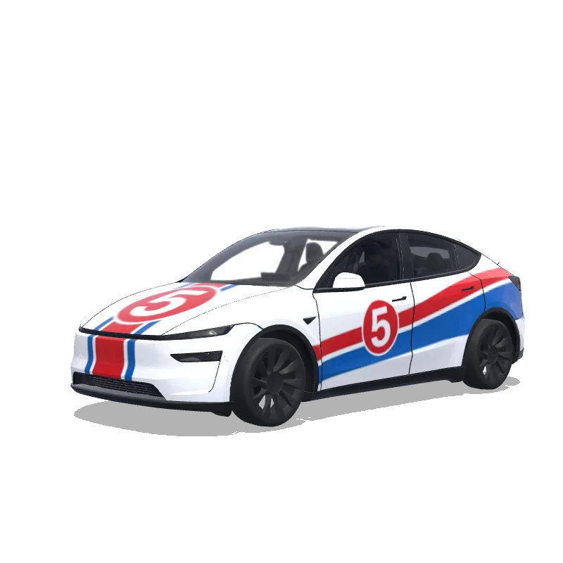 Tesla Model Y (2025+ Premium) tilpasset wrap-design