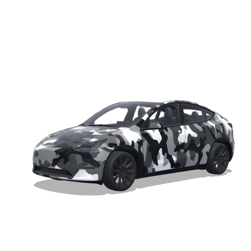 Tesla Model Y custom wrap design