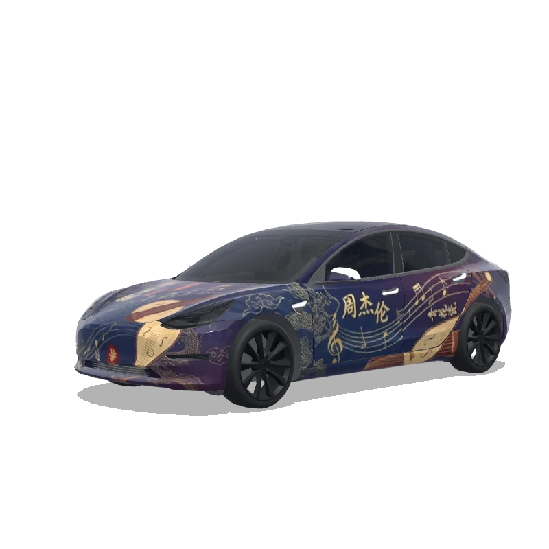 Tesla Model 3 custom wrap design