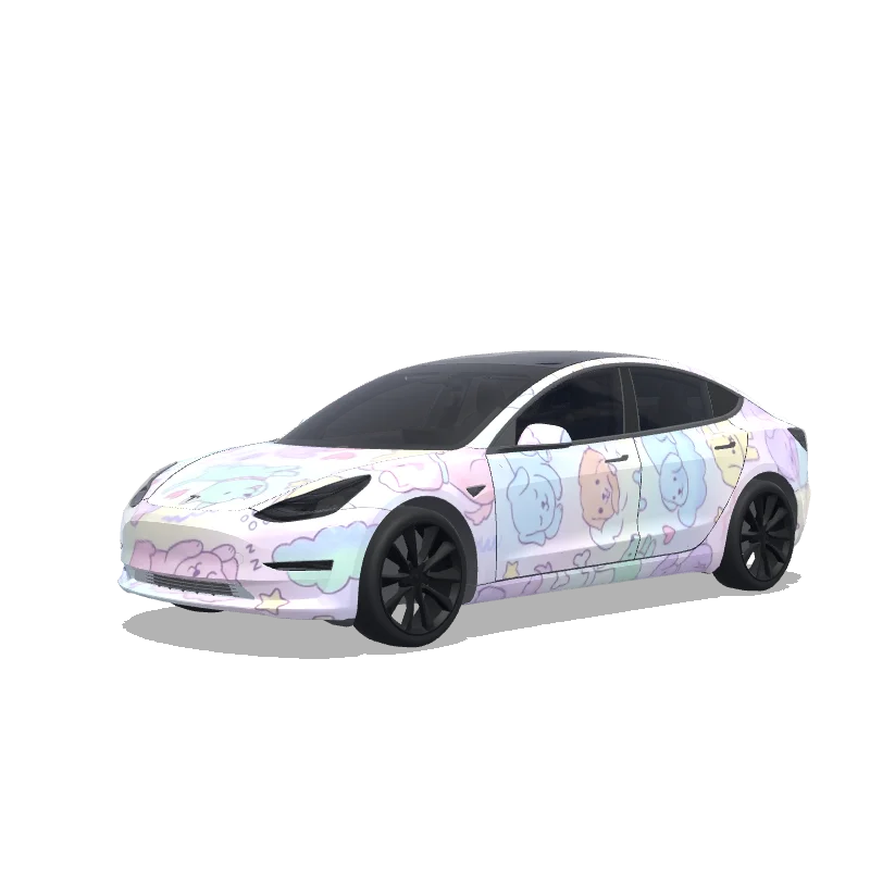 Tesla Model 3 custom wrap design