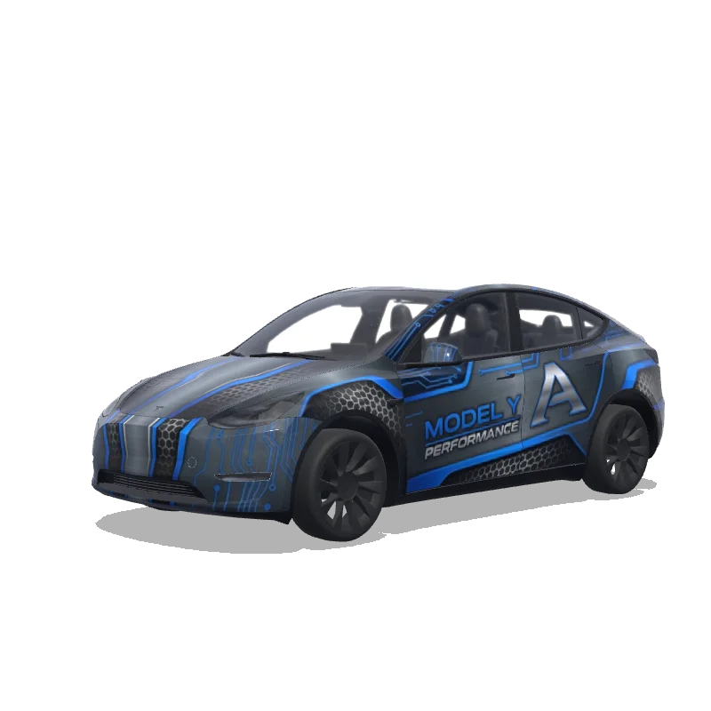 Diseño de wrap personalizado para Tesla Model Y