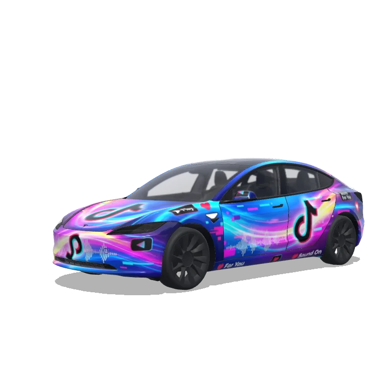 Tesla Model 3 (2024+ Standard/Premium) custom wrap design