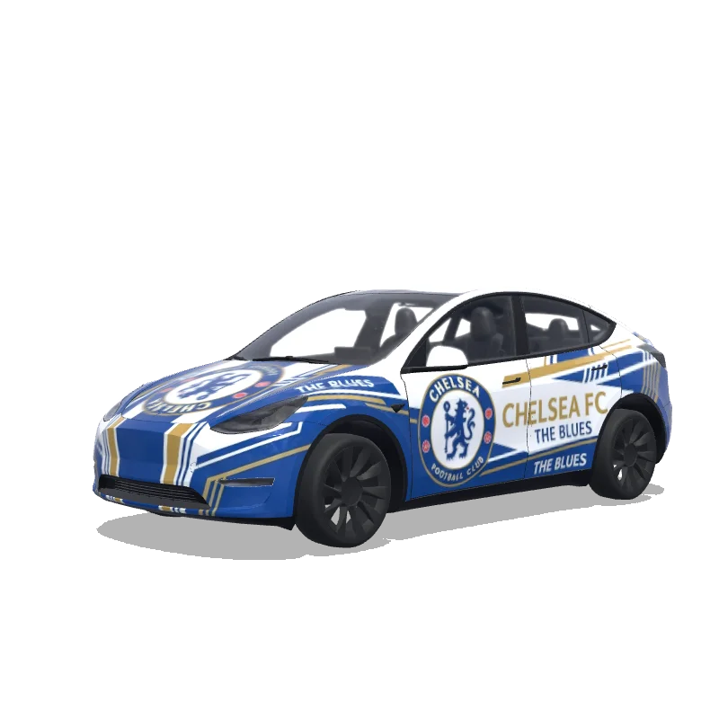 Tesla Model Y custom wrap design