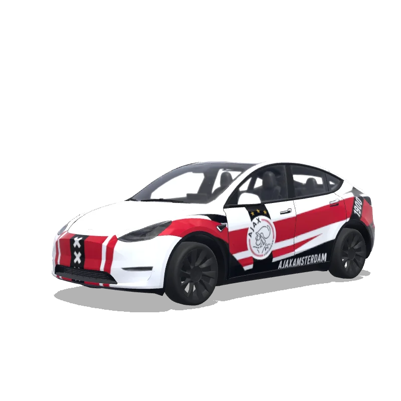 Tesla Model Y custom wrap design