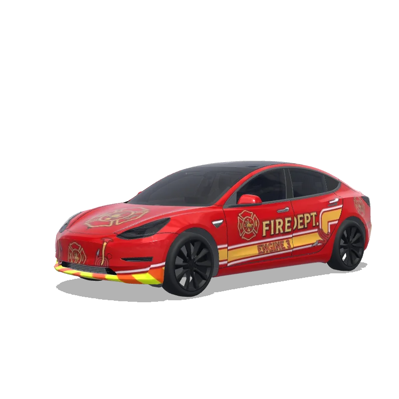Fire - Tesla Model 3 wrap