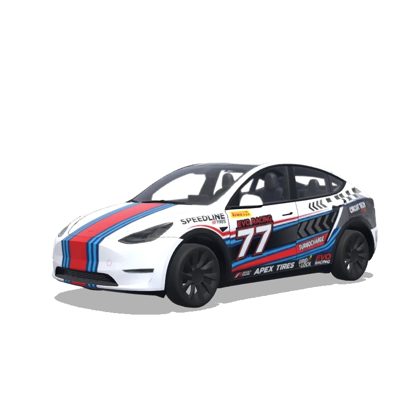 Tesla Model Y tilpasset wrap-design