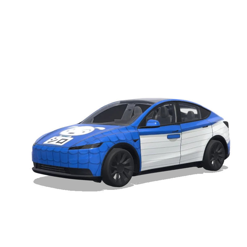 Tesla Model Y (2025+ Standard) custom wrap design