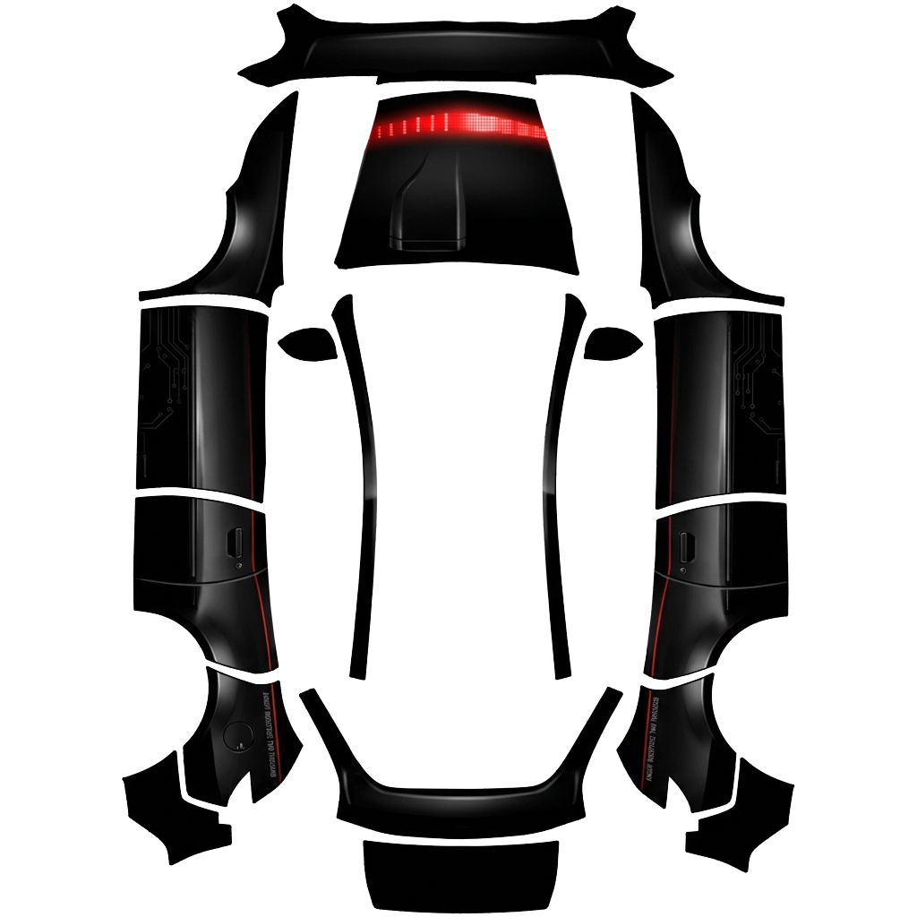 Model Y Wrap Design - flat wrap PNG for Model Y (2025+ Standard) Paint Shop