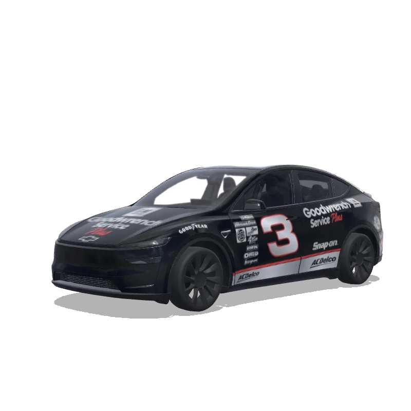 Dale Earnhardt #3 GM Goodwrench black NASCAR - Tesla Model Y (2025+ Premium) wrap