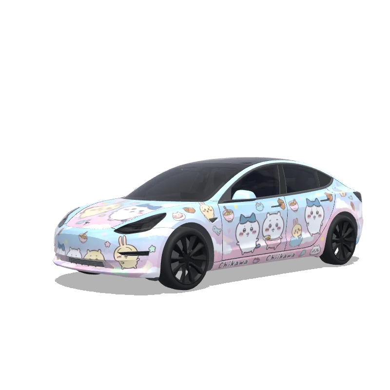 Tesla Model 3 custom wrap design