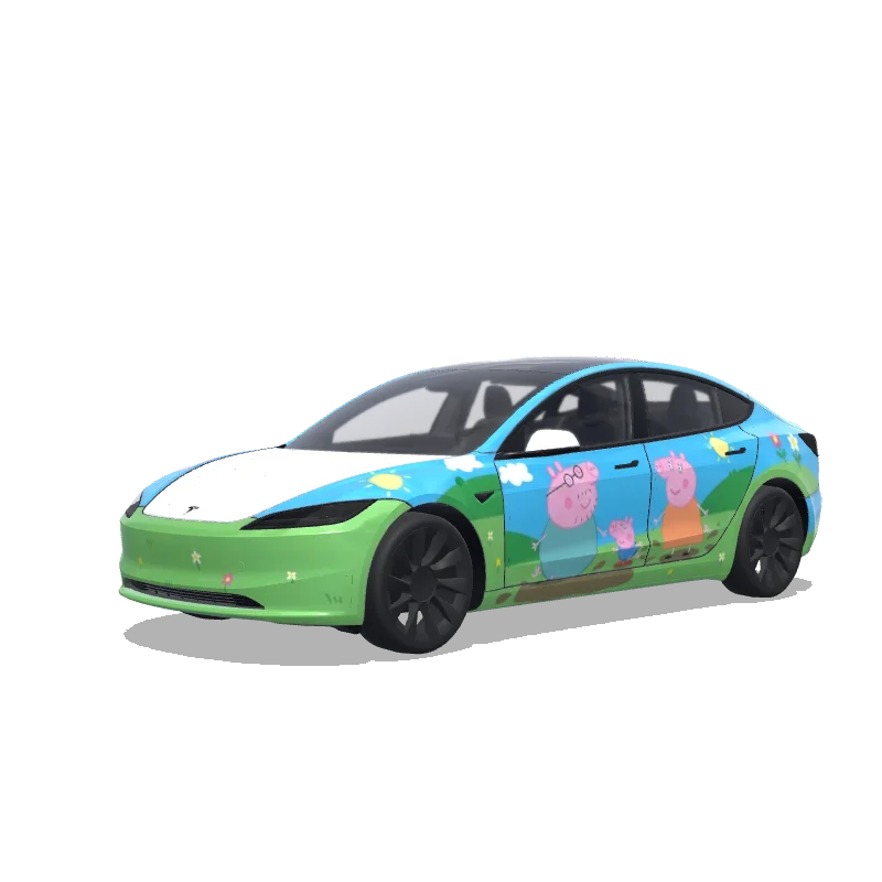 Tesla Model 3 (2024+ Standard/Premium) custom wrap design
