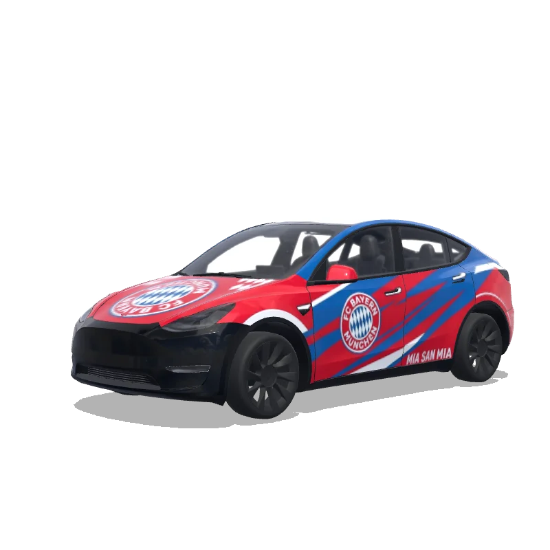 Tesla Model Y custom wrap design