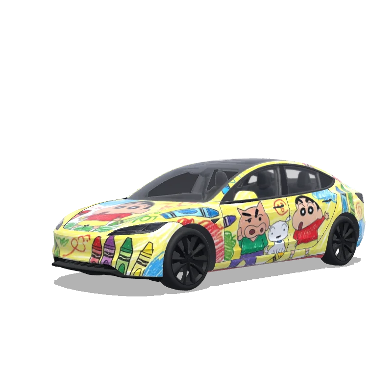 Tesla Model 3 (2024+ Performance) custom wrap design