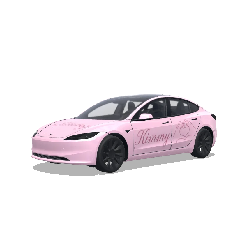 Tesla Model 3 (2024+ Standard/Premium) custom wrap design