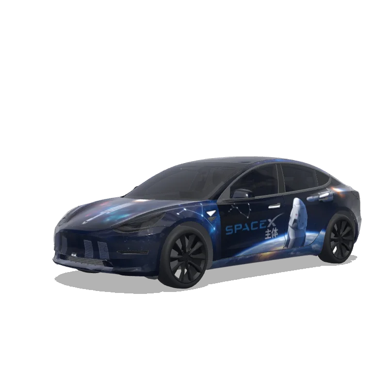 Tesla Model 3 custom wrap design