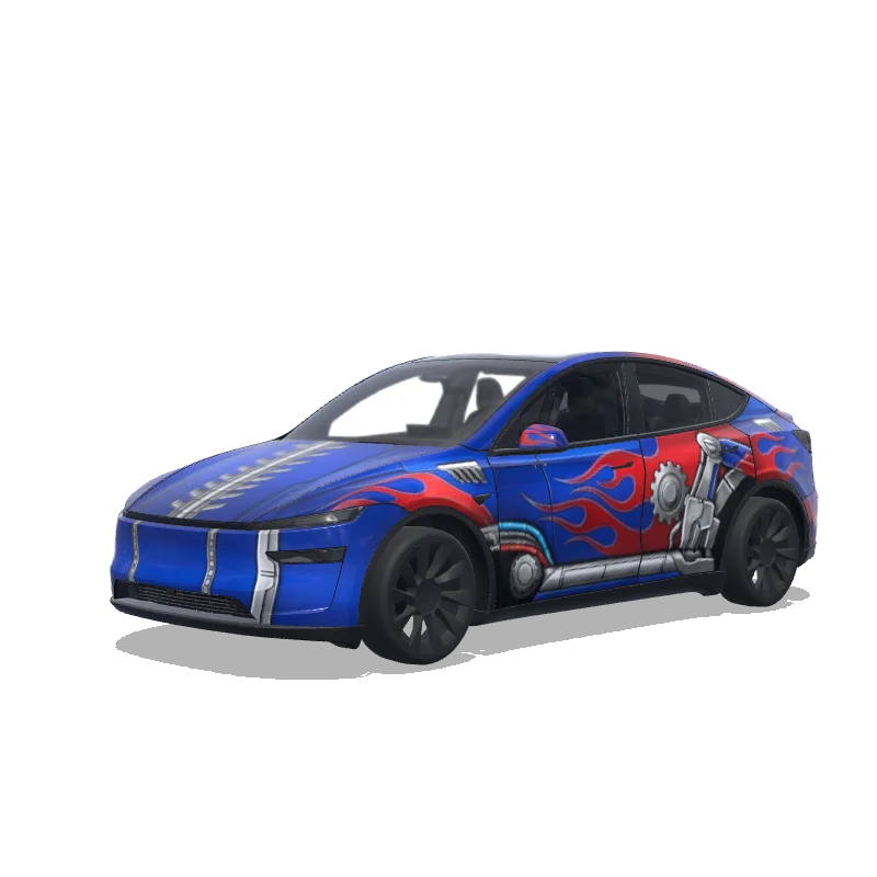 Tesla Model Y (2025+ Premium) custom wrap design