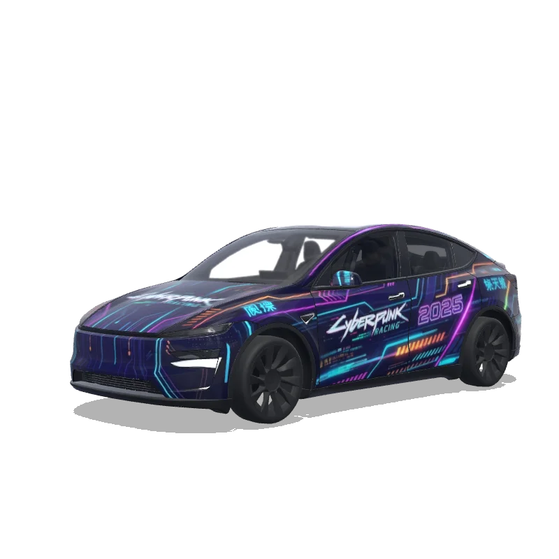 Tesla Model Y (2025+ Premium) custom wrap design