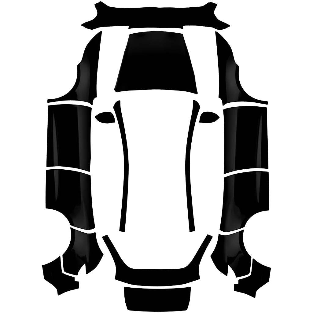 Model Y 改色设计 - flat wrap PNG for Model Y (2025+ Standard) Paint Shop