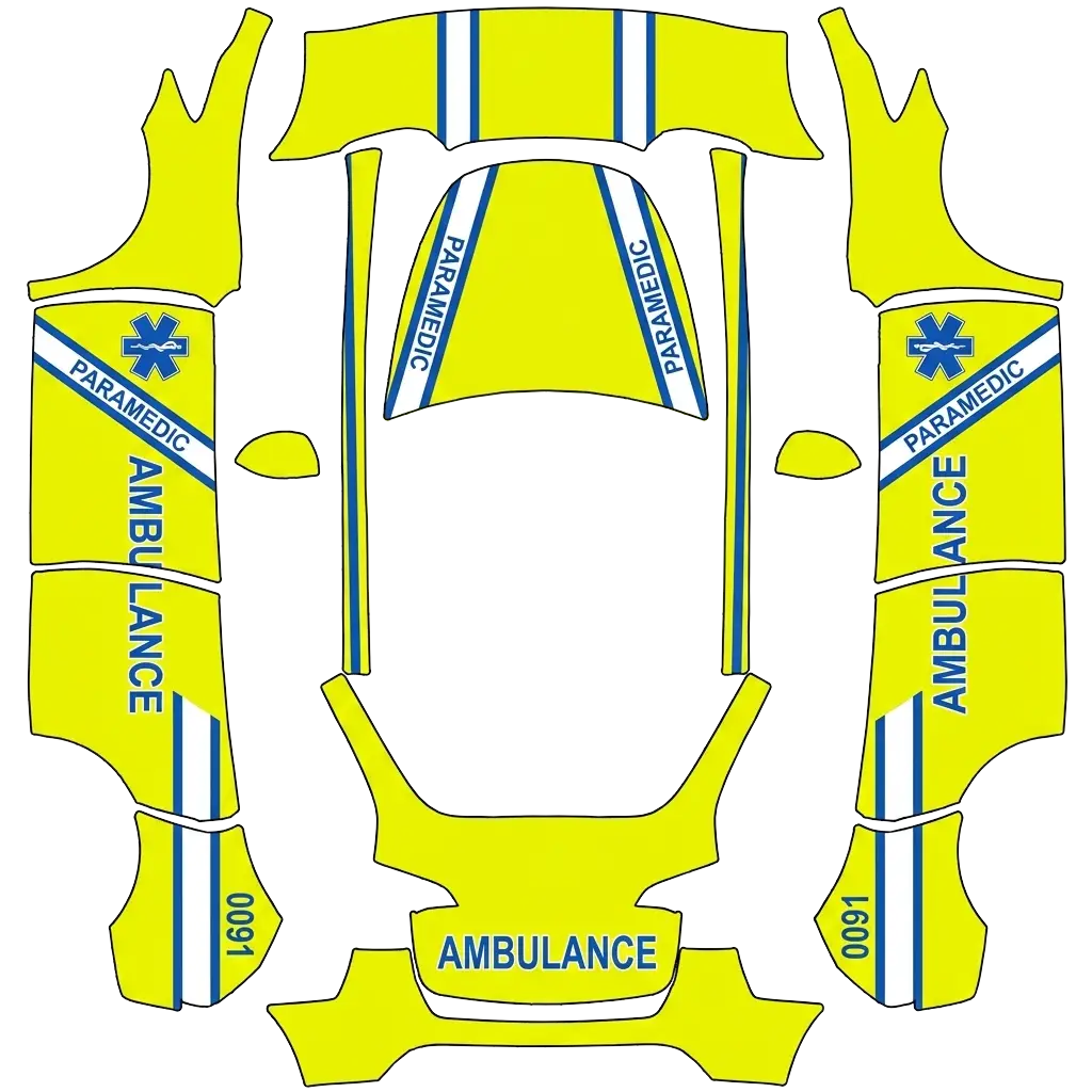 Tesla Model Y custom wrap design
